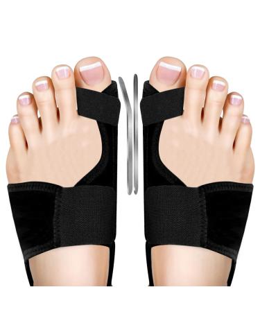 Linxiu Hallux Valgus Correction rail non -slip bunion toe spreader bunion corrector hallux valgus bandages for day night support 2 pieces