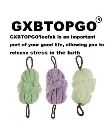 Large 80g Blue Bath Loofah Sponge Exfoliating Body Back Scrubber - Buy Online on GoSupps.com