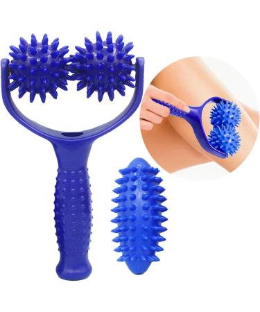 Premium Massage Rolls with Handles - Hedgehog Ball Roller for Foot & Muscle Pain Relief - Buy Online on GoSupps.com