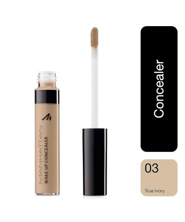 Buy Manhattan Wake Up Concealer - Liquid Concealer for Eye Rings & Redness True Ivory 3 7ml - International Shipping Available - Buy Online on GoSupps.com
