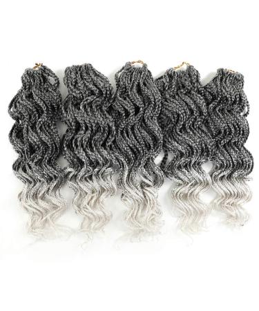 Goddess Box Braids Crochet Hair Silver Grey 14 Inch 5Packs/Lot | Synthetic Premium Fiber Braiding Hair | Tgrey - Buy Online on GoSupps.com