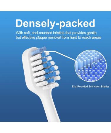 5 Count White Replacement Brush Heads for Waterpik Complete Care 5.0/9.0 & Aquasonic Duo Electric Toothbrushes - Buy Online on GoSupps.com