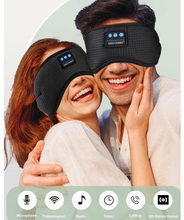 White Noise Sleep Mask with Headphones for Restful Sleep - Men and Women - Buy Online on GoSupps.com