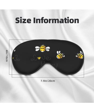 SSIMOO Bee Love Honey Print Eye Mask - Ultra-Soft Light-Blocking for Comfort & Restful Sleep - International Shipping Available - Buy Online on GoSupps.com
