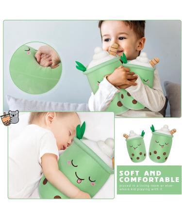 BoBa Plushie Bubble Tea Fruit Ice Cream Stuffed Animal Pillow - 24cm Green - Buy Online on GoSupps.com