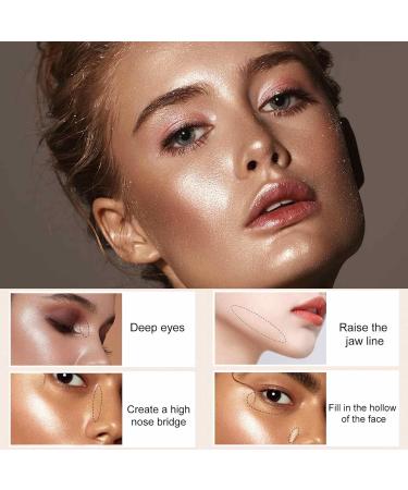  smashing smashing Highlighter Powder for Face - Fairy Face and Body Highlighter Powder Makeup Stick 3D Shiny Blush Natural - Buy Online on GoSupps.com