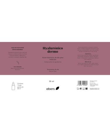 Ebers - Hyaluronic Dermo- (High molecular weight hyaluronic acid) - Restores vital water balance. 30ml - Buy Online on GoSupps.com
