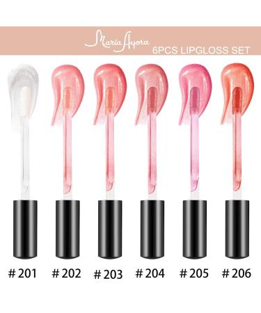 Buy Lip Gloss Gift Set | Hydrating & Plumping 6 Shimmer Colors Vegan & Cruelty Free Paraben Free - Buy Online on GoSupps.com