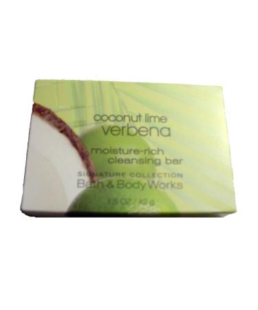 Bath & Body Works Coconut Lime Verbena Moisture Rich Cleansing Soap. Lot of 12 Bars. Total of 18oz
