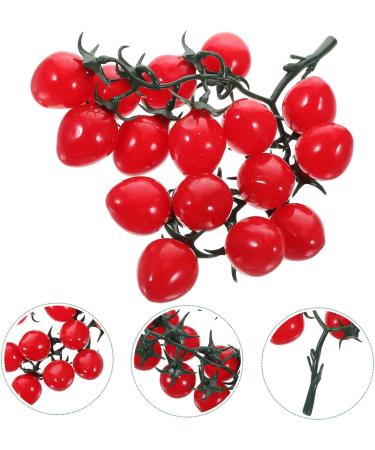 Abaodam 5pcs String Simulated Cherry Tomatoes Yellow Cherry Tomatoes Decor Lifelike Vegetables Lifelike Fruit Model Fake Tomatoes Fruits Faux Fake Grapes Pvc Fake Food Mini Child Redx5pcs 18X16CMx5pcs - Buy Online on GoSupps.com