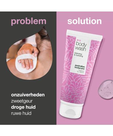 Australian Bodycare B12 Body Wash Nourishing shower gel against dry & itchy skin Deep cleansing & intensive hydration With B12 & Allantoin Daily use - Buy Online on GoSupps.com