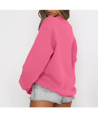 Joy-Fan Women's Casual Long Sleeve Blouse - Elegant Pink Office Sweater XL - Buy Online on GoSupps.com