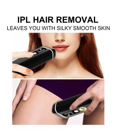 IPL Hair Removal Device for Men and Women - 999000 Flashes, Painless & Permanent Hair Remover for Face, Legs, Arms, Bikini, Chest, Armpits - Home Upgrade - Black - Buy Online on GoSupps.com