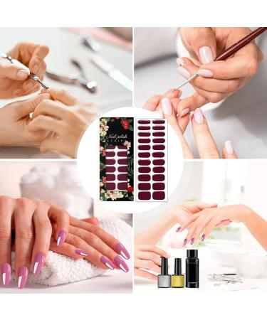  Generisch Set of 22 protective nail films - Red gel - Waterproof - For manicures pedicures autumn decorations - Buy Online on GoSupps.com