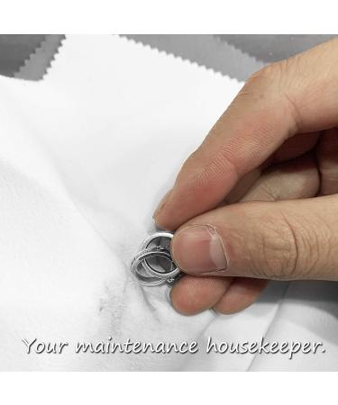 2 Pack Large Silver Polishing Cloth 11x14 - Sterling Silver & Jewelry Cleaning Cloth - Gold, Coin, Watch Polishing - Buy Online on GoSupps.com