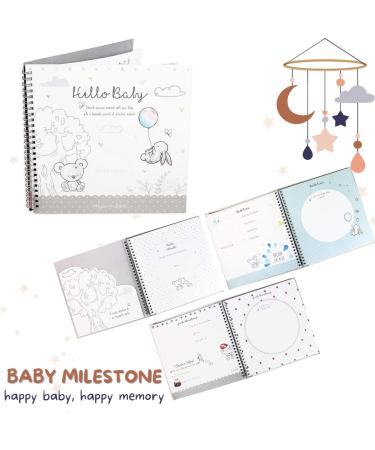 Baby Keepsake Box, Photo Album & Milestone Record Book Journal - Perfect Baby Shower or Christening Gift by Great British Home - Buy Online on GoSupps.com