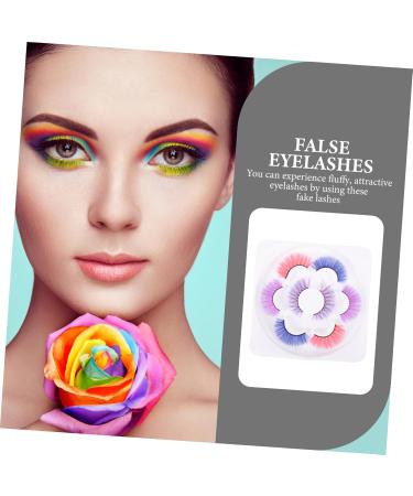 Beatifufu 4 Pairs Natural False Lashes Natural Fake Lashes Natural False Eyelashes Colored Fake Eyelashes 3d Fake Lashes 3d False Eyelashes Curly Fake Eyelashes Miss Soft Imitation - Buy Online on GoSupps.com