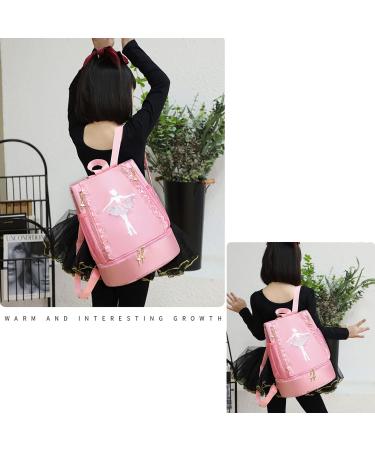 Yitengteng Ballet Dance Backpack with Shoe Compartment - Pink Little Girls Ballerina Bag for Gymnastics, Latin Dance, Yoga, Tap Dance, Jazz - Toddler Dance Storage Bag - Buy Online on GoSupps.com