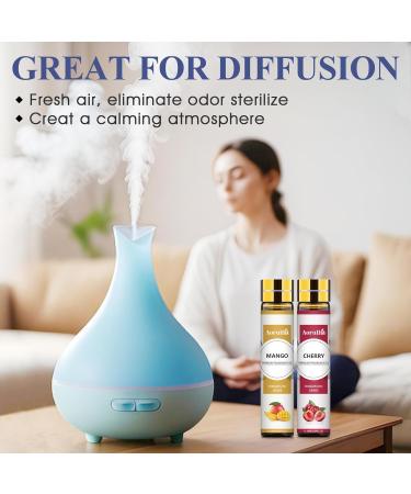 Aoruilia 6 x 10ml Fruity Essential Oils Set for Aromatherapy Diffuser Home Fragrance Relaxing Candle Making - Strawberry Coconut Raspberry Grape Mango Cherry Fruity 60 ml (Pack of 1) - Buy Online on GoSupps.com