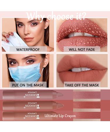 3 Colors Liquid Matte Lipstick Set - Long Lasting, Waterproof & Nourishing Lip Gloss for Women - Buy Online on GoSupps.com