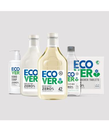 Ecover Zero Delicate Laundry Liquid for Sensitive Skin 22 Washes 1L (Pack of 2) - Buy Online on GoSupps.com