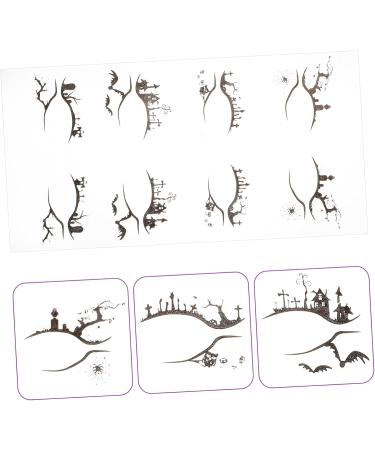 Healeved 4 Pairs Halloween Temporary Eyeliner Stickers Stickers Eyeshadow Temporary Eyeliner Decals - Buy Online on GoSupps.com