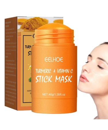 Blackhead Remover 135 Oz Cleanse Purifying Turmeric Clay Face Mud Masque Black Head Remover for Women Men Facial Care Products Qihuyi