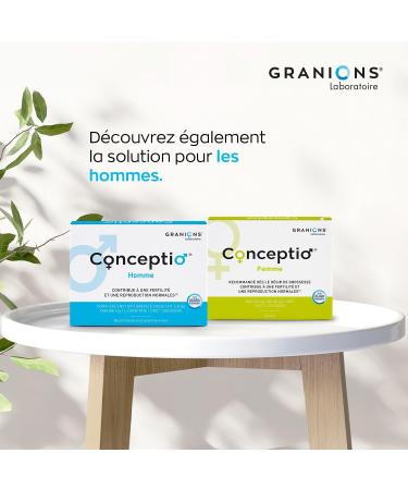 GRANIONS Conceptio Woman Contributes to Female Fertility Vit. B9 (Folic Acid) Vit. grp B Vit. C Vit. A Dha Iodine Zinc Selenium French Brand 30 J Program - Buy Online on GoSupps.com