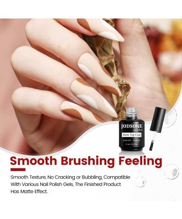 JODSONE 15ML Matte Top Coat - No Wipe No Dip Nail Polish | Long Lasting Scrub Finish | Perfect Gift for Women - Buy Online on GoSupps.com