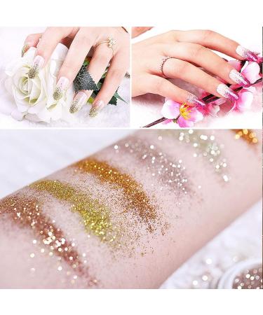50g White Glitter Powder for Tinkering Nail Art & DIY Crafts - Perfect for Face Eyeshadow & Handicrafts - Buy Online on GoSupps.com