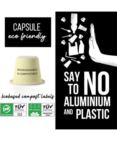 ORIGEENS Nespresso Compatible Capsules | Organic Fairtrade Arabica Coffee Decaffeinated without solvent SOFIA | 60 Biodegradable Compostable Capsules | Artisanal Roasting - Buy Online on GoSupps.com