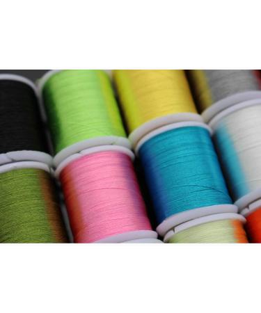 Tigofly 12-Piece 40m Fly Binding Tension Thread - 150D Silky Yarns for Salmon & Trout Fishing - 12 Dark Colors for Binding & Crafting - Buy Online on GoSupps.com