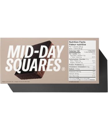 Mid-Day Squares Brownie Batter Bars 33g each 4 Packs (48 Squares) | Made with Real Chocolate 6g Plant Protein 4g Fiber Gluten Free Certified Vegan Brownie Batter 12 Count (Pack of 4) - Buy Online on GoSupps.com