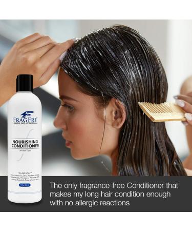 FRAGFRE Fragrance Free Conditioner 12 oz - Hypoallergenic & Parabens Free - For Sensitive Skin - Deep Conditioning - Vegan & Gluten Free - Buy Online on GoSupps.com