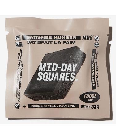 Mid-Day Squares Brownie Batter Bars 33g each 4 Packs (48 Squares) | Made with Real Chocolate 6g Plant Protein 4g Fiber Gluten Free Certified Vegan Brownie Batter 12 Count (Pack of 4) - Buy Online on GoSupps.com