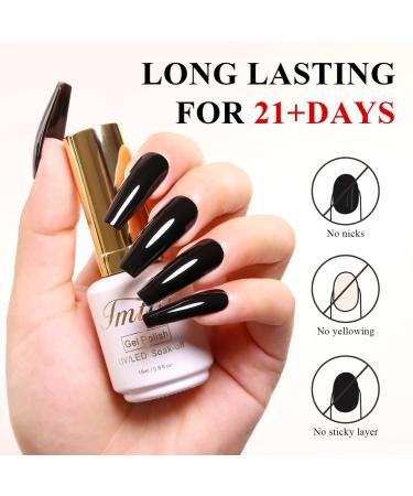 Imtiti No Wipe Gel Top Coat 15ML Clear Glossy Top Coat Gel Nail Polish High Shine Long Lasting Soak Off UV Led for Gel Nail Polish Salon Quality Nail Manicure - Buy Online on GoSupps.com