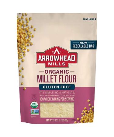 Arrowhead Mills Organic Millet Flour, 23 Oz Pack of 6 - Buy Online on GoSupps.com