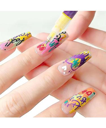 Lot de 12 stylos ongles - Hautement pigment s et s chage rapide - Pour femmes et filles - Pour d butants et la maison - Pour le dessin au quotidien en salon et en studio - Pour les femmes les Pointe aiguille - Buy Online on GoSupps.com