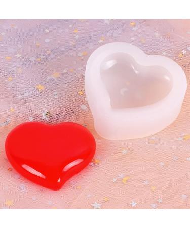 Cabilock 3pcs Peach Heart Silicone Mold Molds for Candles Molds for Resin Stencils for Crafts Heart Shape Silicone Resin Heart Chocolate Heart Baking Silicone DIY Mold Decoration Mold White 7.4x6.8cm White - Buy Online on GoSupps.com