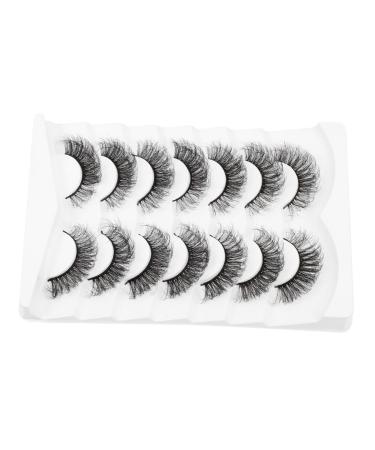 minkissy 1 Box 3d False Eyelashes Artificial Eyelashes False Lashes Pesta as Lashes with Color Party Strip Lashes Girls Outfits Artificial False Eyelash Imitation Manual Miss Set