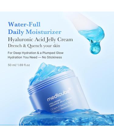 medicube Hydration Boost Facial Device Set: Hyaluronic Acid Moisturizing Jelly Cream and Booster Pro Black | For Radiant and Firmer-Looking Glow | Home Care Korean Skincare - Buy Online on GoSupps.com