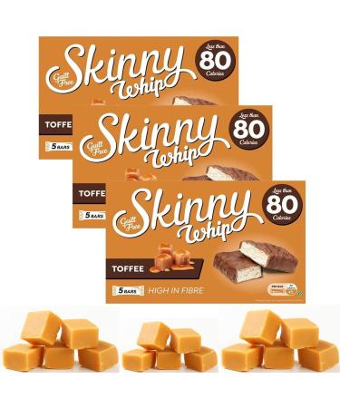 1Pk X 3 Skinny Whip Bars Toffee With Oerich Inspirational Card - Buy Online on GoSupps.com