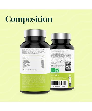 NOVOMA Organic Detox Formula Liver Purification & Digestion With Activated Carbon Milk Thistle Chlorella & Ginger 1 Month Cure 90 Capsules Vegan Made in France - Buy Online on GoSupps.com