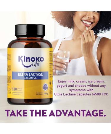 ULTRA LACTASE 16500 FCC 120 Capsules Fast Acting Better Absorption Than Lactase Tablets. For Lactose Intolerance. Premium Digestive Enzymes. VEGAN - Buy Online on GoSupps.com
