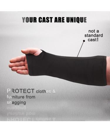 4 Pack Arm Cast Cover - Short Black Arm Cast Protector for Shower, Sports - Removable & Washable - Buy Online on GoSupps.com