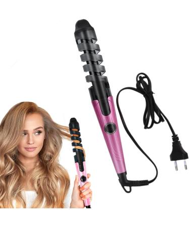 Automatic Curling Wand - Portable Curling Iron - Curling Wand Hair Straightener and Curler 2 in 1 Curling Iron Hair Curler Wand for Travel Pink US - Buy Online on GoSupps.com