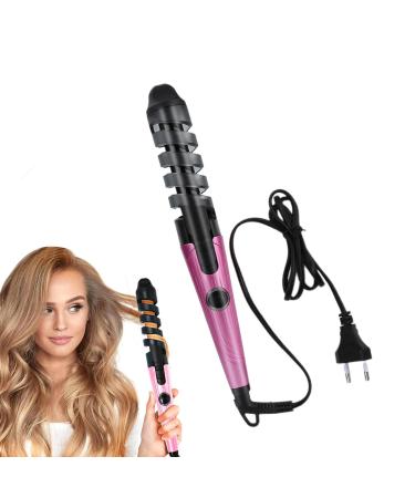 Hair Curling Iron | Hair Curler for Women | Automatic Hair Curler Hair Straightener and Curler 2 in 1 Curling Iron for Hair Styling Pink US