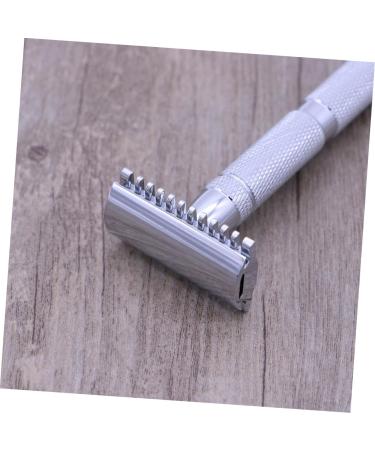 Premium Steel Double Edge Safety Razor for Men - Textured Design Solid Wood Handle Perfect for a Close Shave - 1 Count - Buy Online on GoSupps.com