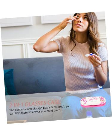 Buy Solustrie Double-Lodged Glasses Case - Portable 2-in-1 Lens Container & Travel Storage Box for Dual Glasses | International Shipping Available - Buy Online on GoSupps.com