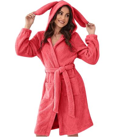 iOoppek Satin Nightdress with Rhinestone Print | Padded Hooded Jacket & Zipper Women's Sleeping Robe - Red XXL | International Shipping Available - Buy Online on GoSupps.com